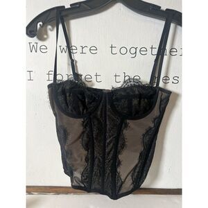 Urban Outfitters Out From Under Modern Love Lace Goth Corset Women Medium      V